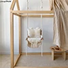 Ins Wind Korean Baby Home Indoor Swing Baby Small Hanging Basket Swing Cloth Rocking Chair Children Hanging Chair 3