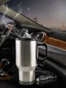 450ml Vehicle Heated Coffee Cup Stainless Steel Travel Electric Kettle 12V Heated Thermos Mug for Heating Water Coffee Milk Tea 1