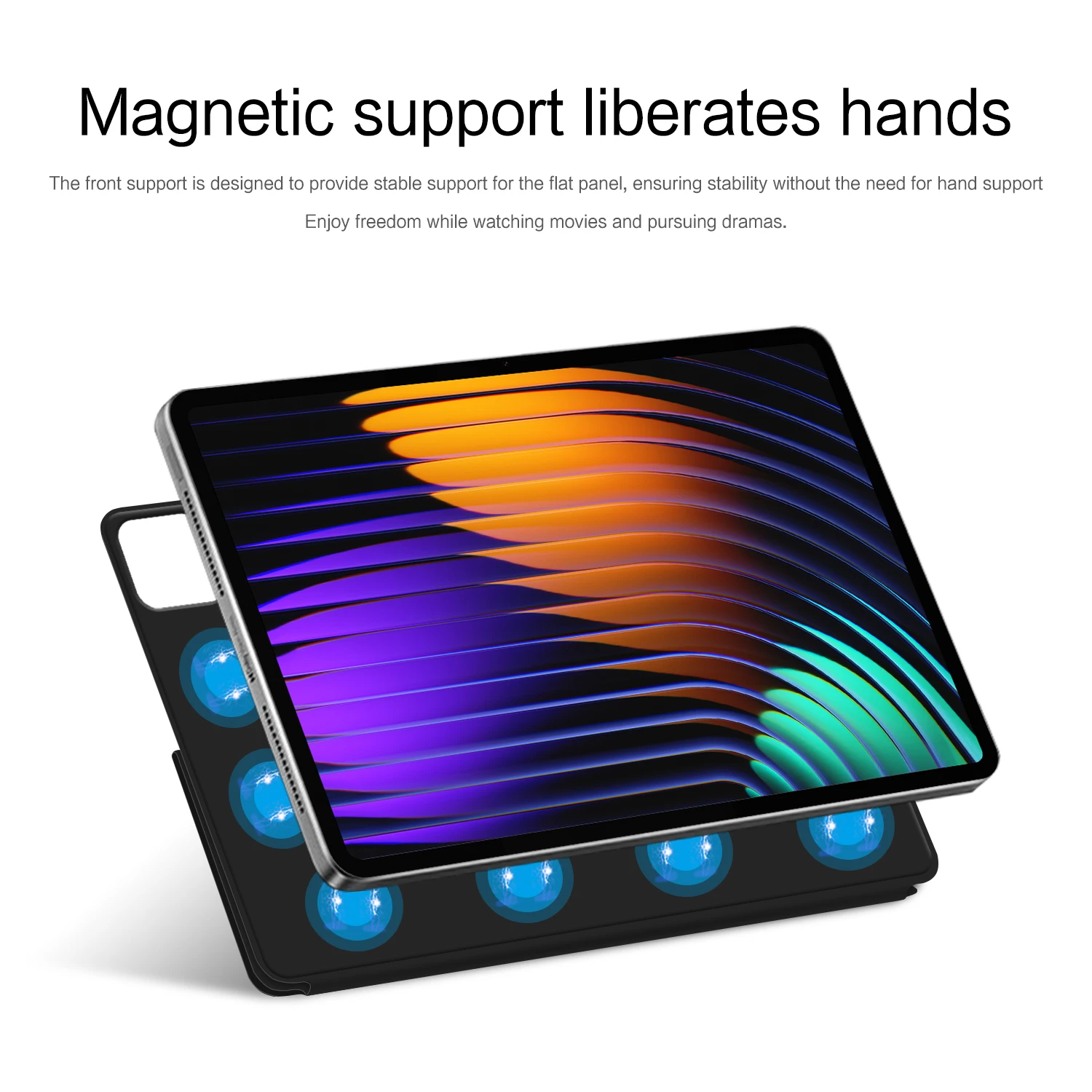 Ultra Thin Magnetic Smart Cover for 11.2-inch Tablets with Auto Wake-Up Feature