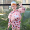 Thicken High Buoyancy Adjustable Belt Kids Slide Switch Button Non-inflatbale Arm Ring Life Vest Swim Jacket For Children Summer 1
