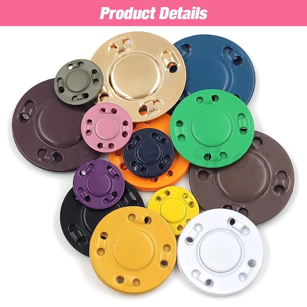 Magnetic Button Set: 5 Pairs for Clothing and Craft Decoration