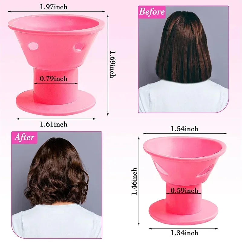 10/11//21pcs Soft Rubber Hair Curlers Silicone Heatless Hair Rollers No Heat Rollers Hairdressing DIY Styling Tools