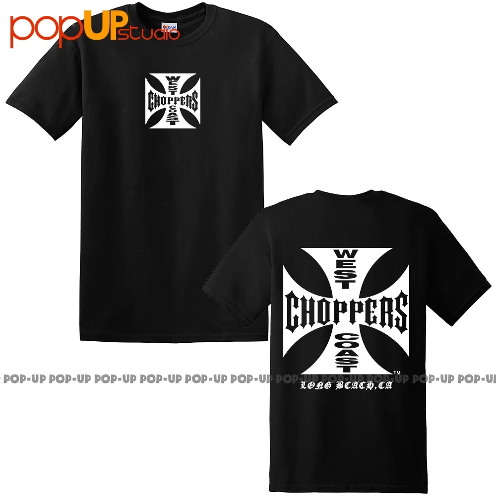 WEST COAST CHOPPERS oryginalna koszulka z krzyżem czarna/białe LOGO ** w magazynie **