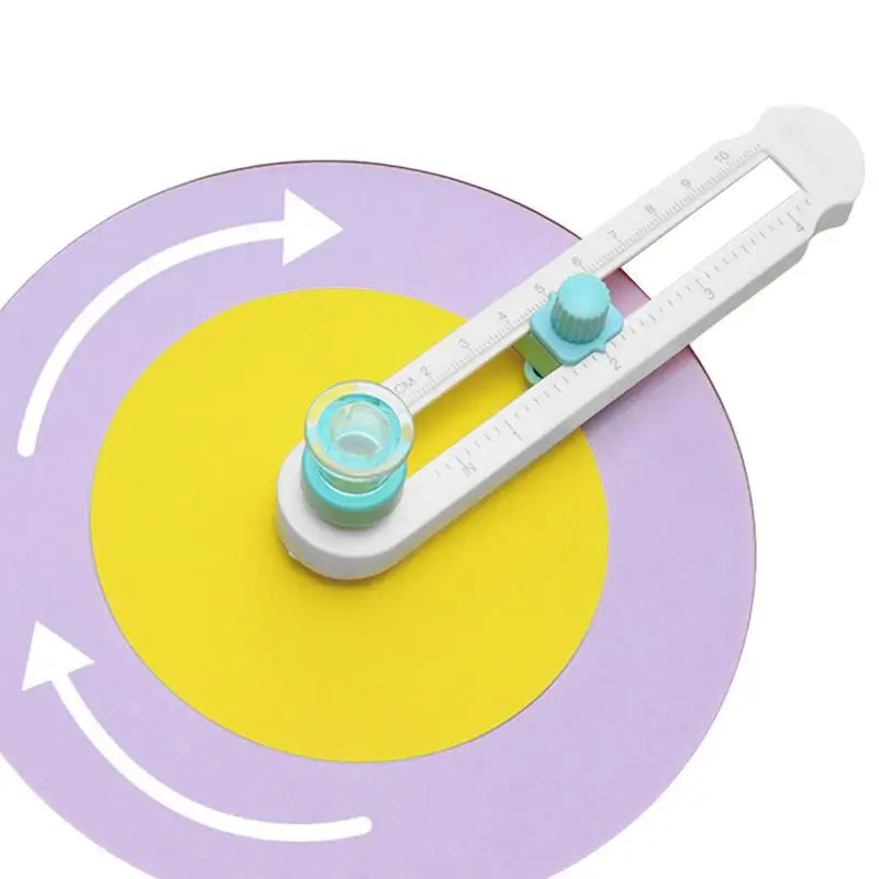 Circle Cutter Adjustable 360 Round Compass Circular Paper Scrapbooking Round Trimmer Tool For DIY Handmade Scrapbooking Paper