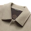 New Arrival Handmade Double-sided Autumn and Winter, Men's Detachable Down Liner, Thickened Woolen Fabric Jacket Size MLXL2XL3XL 4
