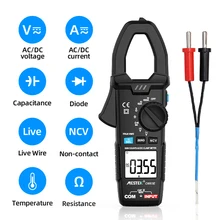 

MESTEK Digital AC DC Current Clamp Meter AC/DC Voltage Ohm True RMS Auto Range VFD Capacitance NCV Tester Ammeter Multimeter