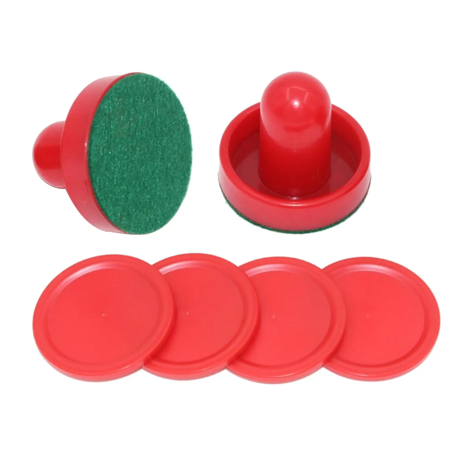 2PCS Pushers and 4PCS Pucks Game Tables Goalies Equipment Accessories