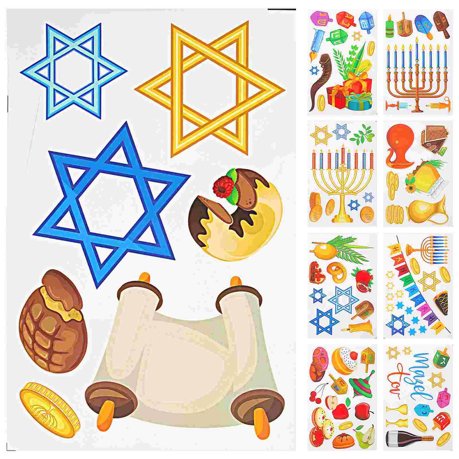 

Festival Decorative Hanukkah Theme Cling Window Cling Hanukkah Window Clings Hanukkah Decal For Home Decor Party Window