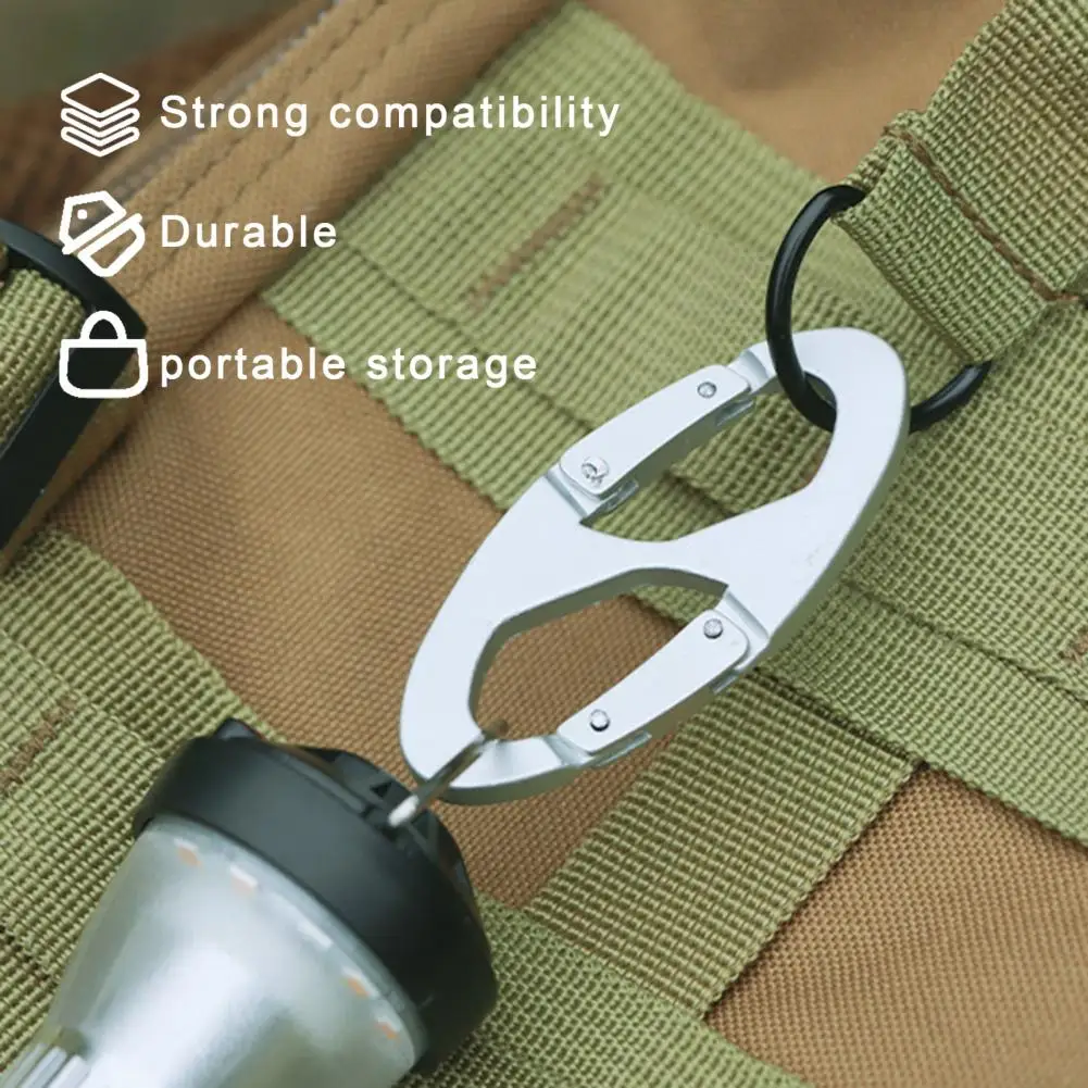 

Quick Release Carabiner Buckle Strong Load-bearing Solid Construction Not Easily Deformed Heavy-Duty Carabiner Clip