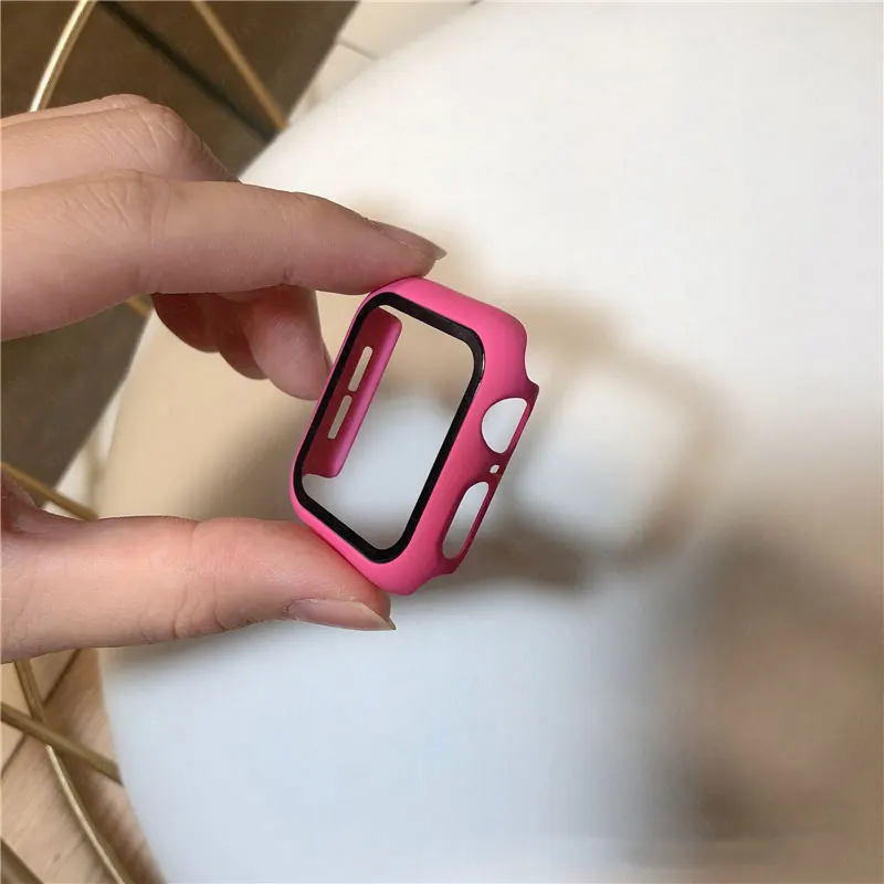 Premium Screen Protector Case - Durable Glass Cover for Apple Watch Accessories
