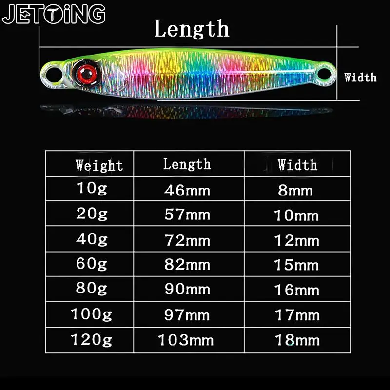3D Print Tungsten Lure Fishing Jig 10g 20g 30g 40g 60g 80g 100g120g Jigging Lure Peche Spoon Cast-Jig Tungsten For Fishing Lures fishing lure