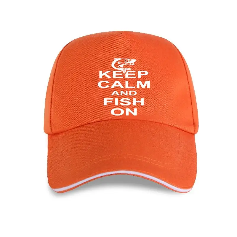 

new cap hat Cool Funny Keep Calm and Fish on Men Fisherman How To Catch Carp Fishing Father Cotton Baseball Cap