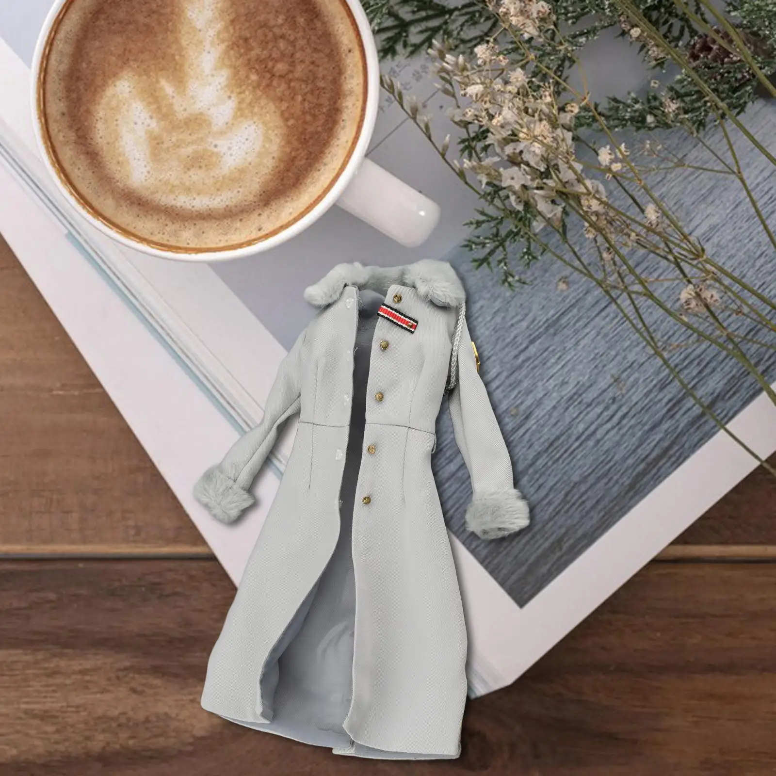 Female Doll Coat 1/6 Scale Figure Clothes Dollhouse Decoration Overcoat Action Figures Jacket for Supplies Household Presents