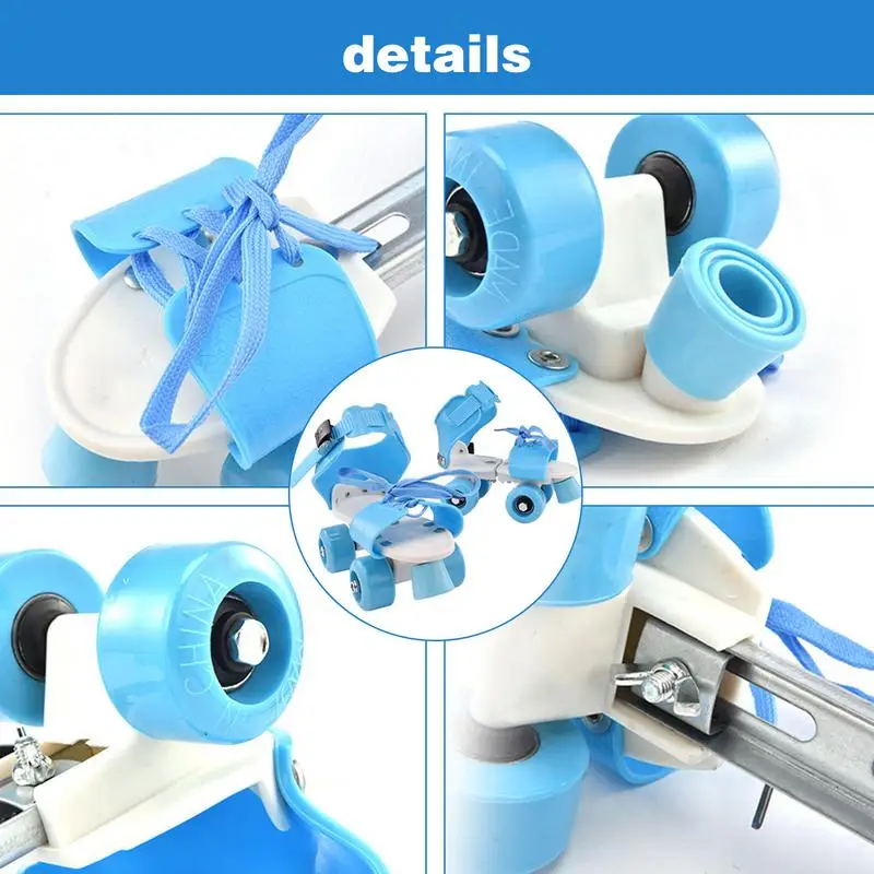 Kids Roller Skates Unisex Roller Skates Double Row Four Wheels Indoor Outdoor Girls Retro Exercise And Body Training