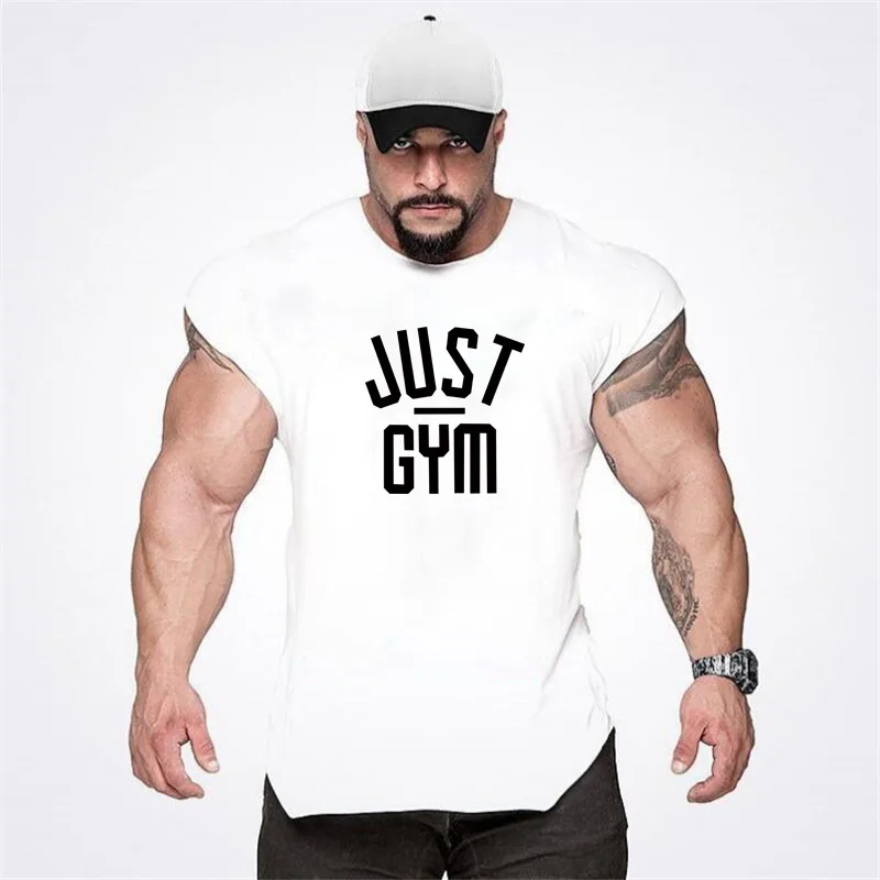 

Workout Men's Hot Selling Gyms Vest Singlets Bodybuilding Sports Tank Top Sleeveless Brand Casual Shirts