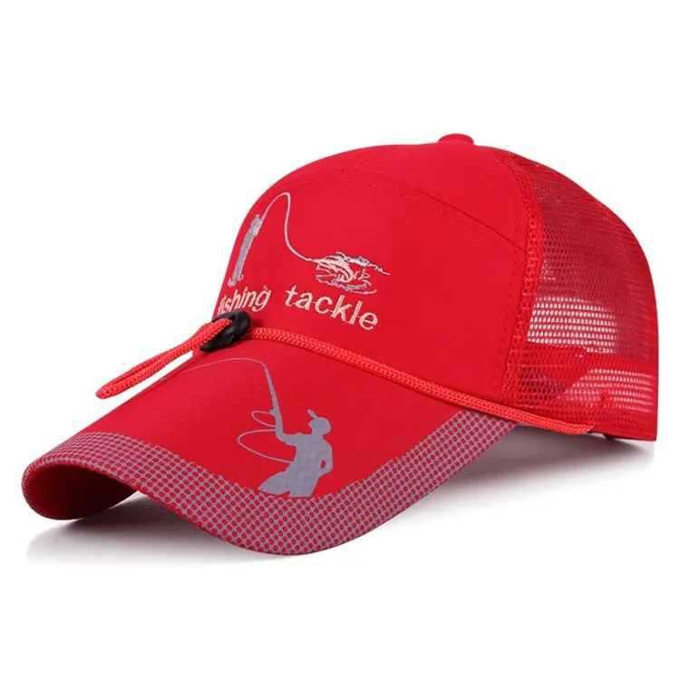 Mesh Fishing Cap Drawstring Adjustable Sports Sun Visor Hat Unisex fishing Sport Baseball Multifunction