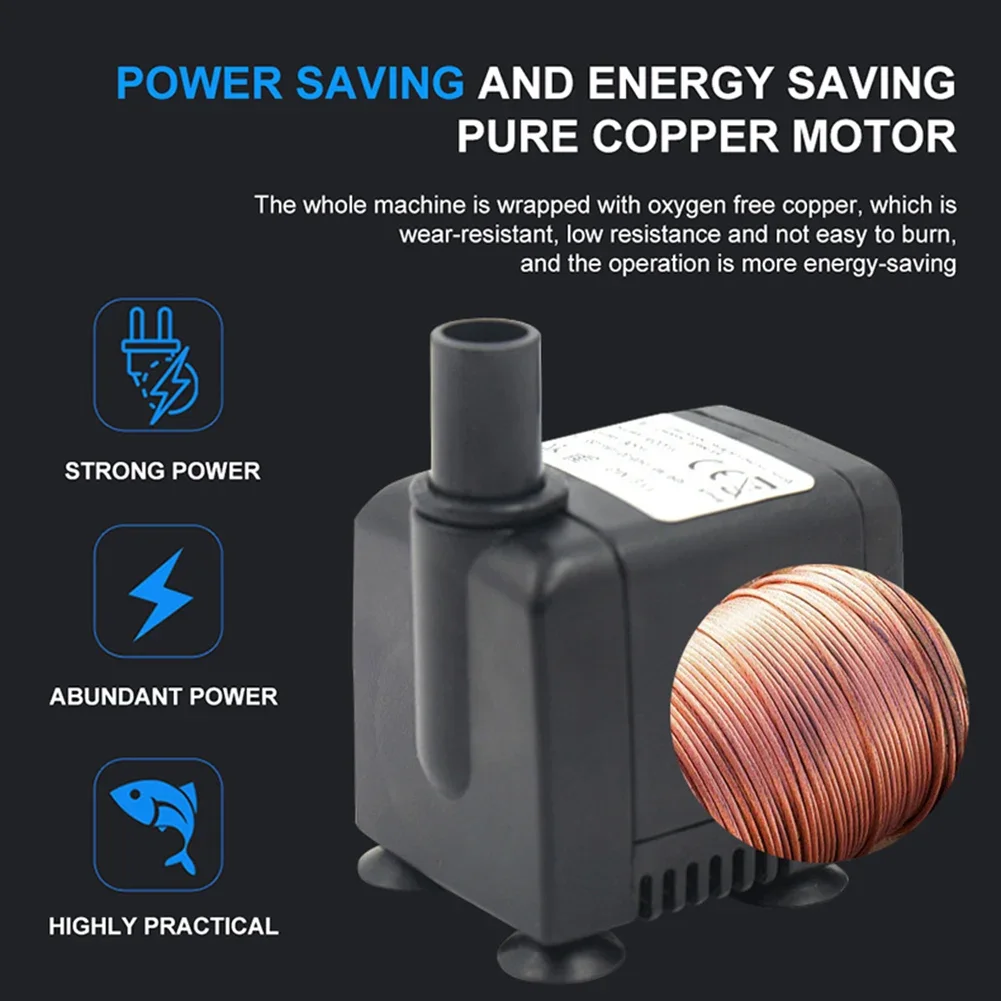 Ultra Quiet Submersible Water Pump for Aquariums and Ponds