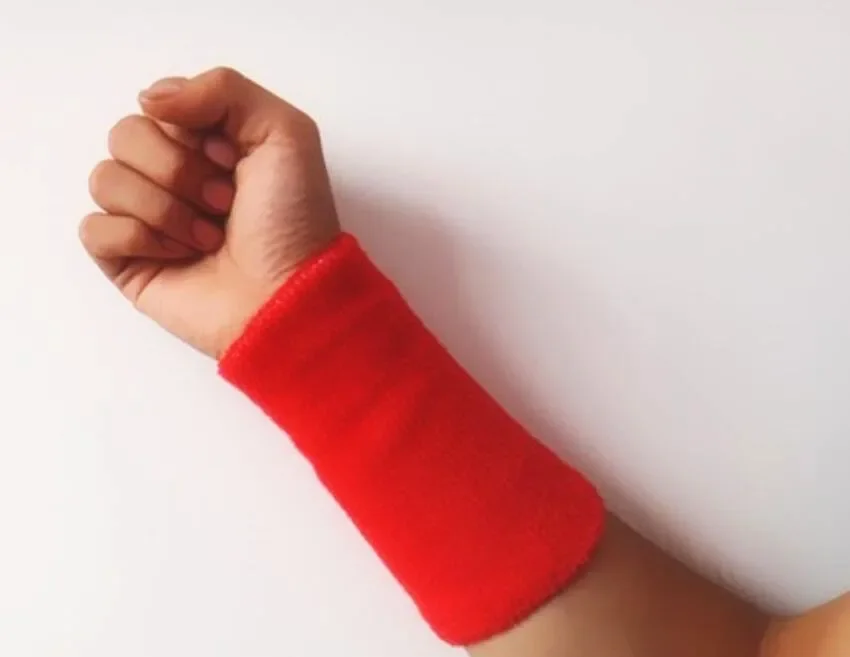 Sports Sweat Wristband Cotton Elastic Bandage Hand Sport Wrist Support Brace Wrap Carpal Tunnel wrist sweat wristbands wrist brace wrist guard wrist support band wrist straps wrist support wrist sweatband