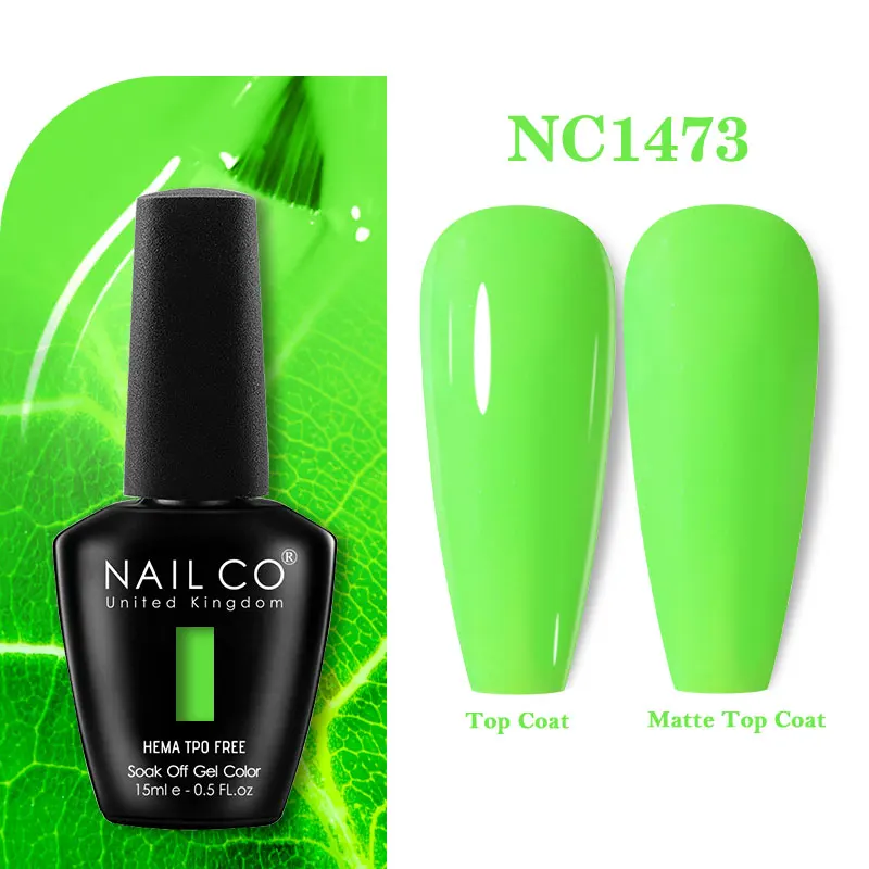 Premium Gel Nail Polish 15ml - HEMA Free Base & No Wipe Top Coat for Long-Lasting Manicure