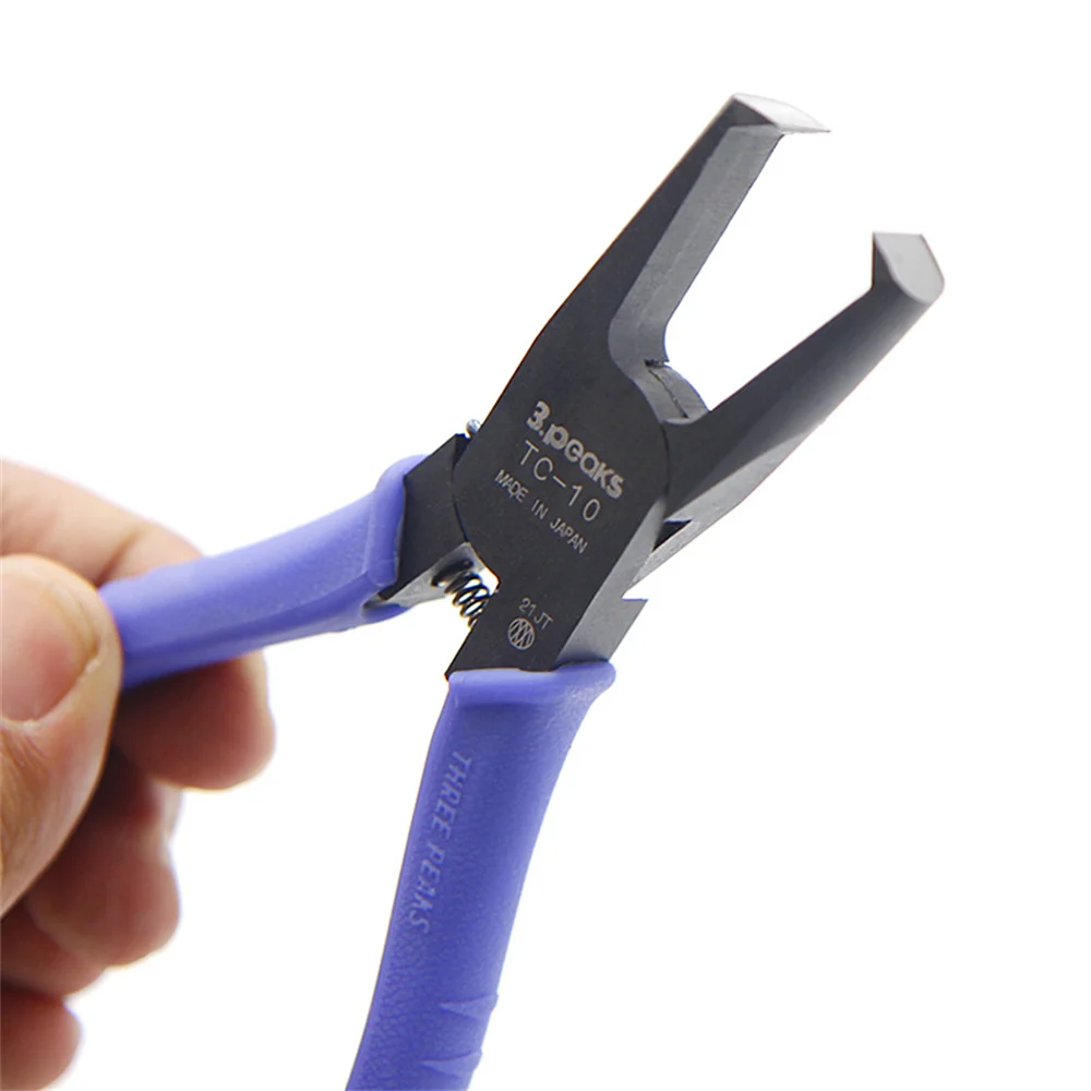 

3.peaks Original Made in Japan Top cutting pliers,flat mouth strong flat head, plastic pliers