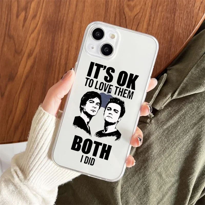 The Vampire Diaries Damon Phone Case for iPhone 15 16 11 13 14 12