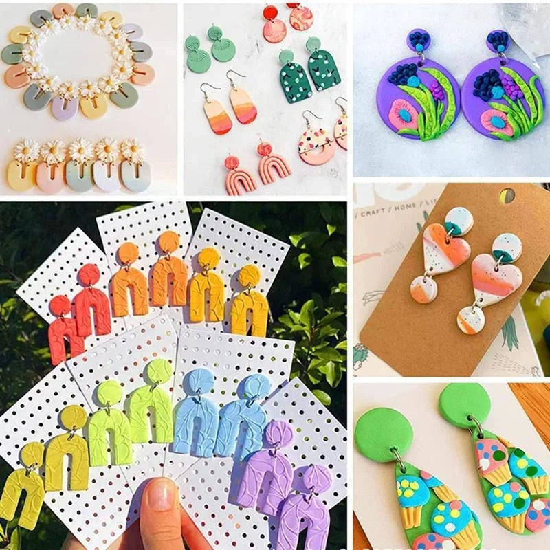 Polymer Clay Cutter Tools Set Cutters with Earrings Accessories