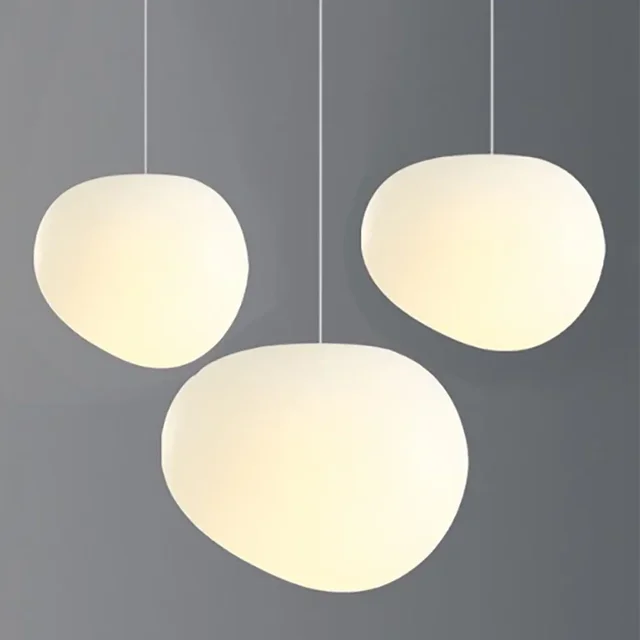Lustre nordique en galets pour Restaurant, Bar créatif Simple, chevet, chambre à coucher, porche, allée, boutique, lampes décoratives 1