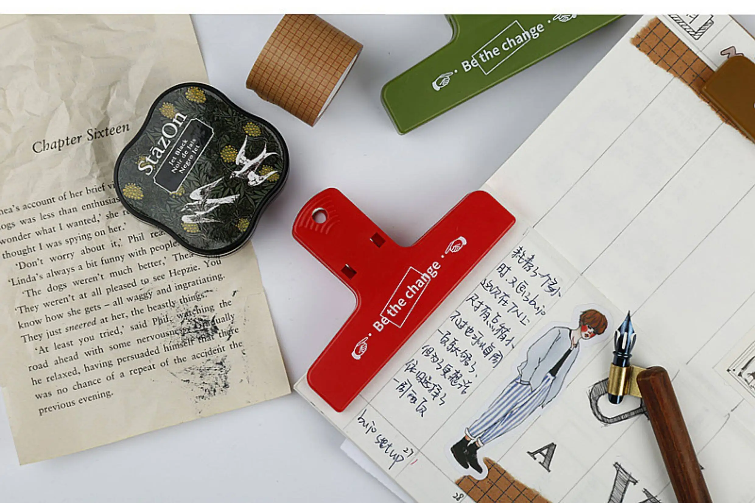 3개의 다채로운 빈티지 스타일 플라스틱 클립, 메모 및 영수증 보관용, 자석 냉장고 클립, 휴대용 및 경량