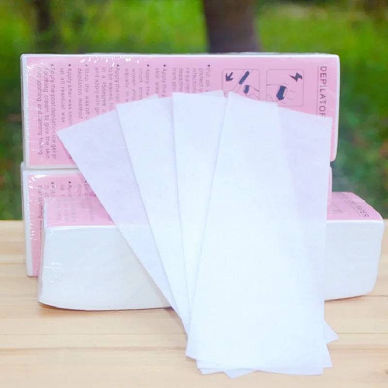 100 PCs Hair Removal Wax Paper For Women & Men Nonwoven Wax Strip Paper Roll High Quality Body Leg Arm Lip Hair Removal Epilator 4