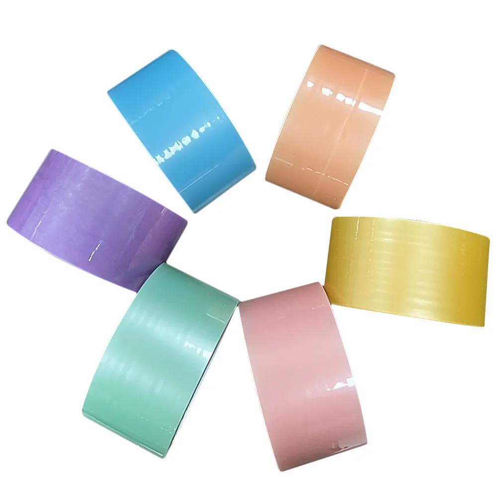 6 Rolls Of Adhesive Tapes Colored Tapes DIY Sticky Tapes Decompression Sticky Ball Tapes Fidget Pearlescent Adhesive Ball Tape