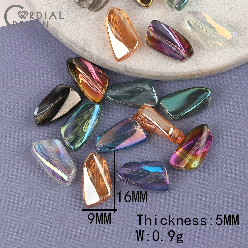 Cordial Design 9*16MM 300pcs Beads Making/Irregular Shape/DIY Glass Bead/Aurora Effect/Hand Made/Jewelry Findings & Components 5 Cordial Design 9*16MM 300pcs Beads Making/Irregular Shape/DIY Glass Bead/Aurora Effect/Hand Made/Jewelry Findings & Components - cordial
