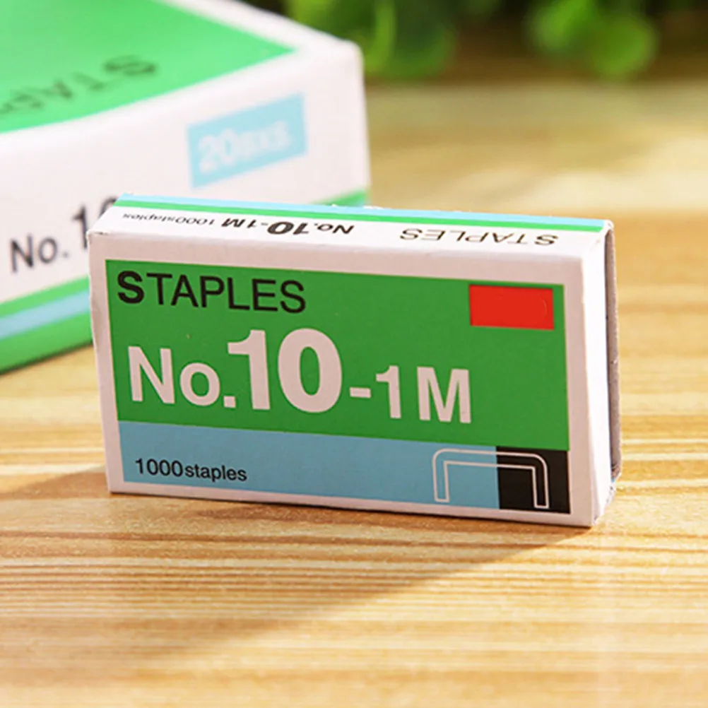 10개입 금속 미니 스테이플, 정밀한 사이즈로 컴팩트 스테이플러에 잘 맞으며, 작업에서 두꺼운 종이를 빠르게 스테이플링할 수 있습니다.