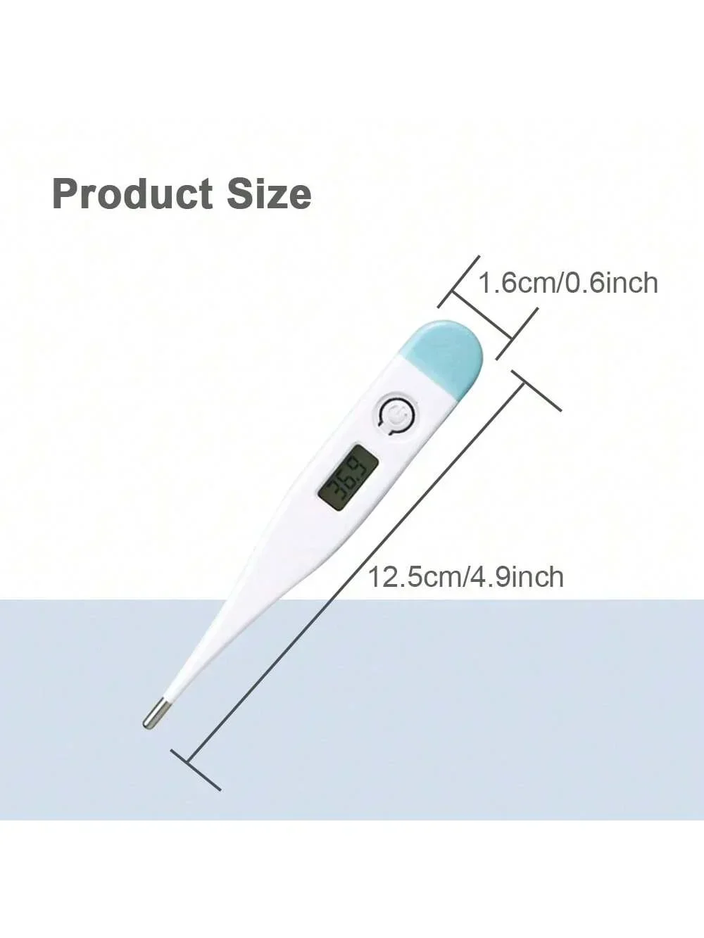 2 pcs Thermometer for Adults, Digital Oral Thermometer for Fever with 10 Seconds Fast Reading 4