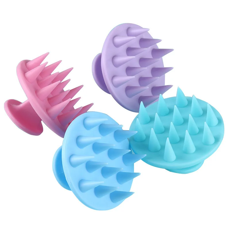 Hair Comb Silicone Scalp Massage Shampoo Washing Magic Handle Brush Spa