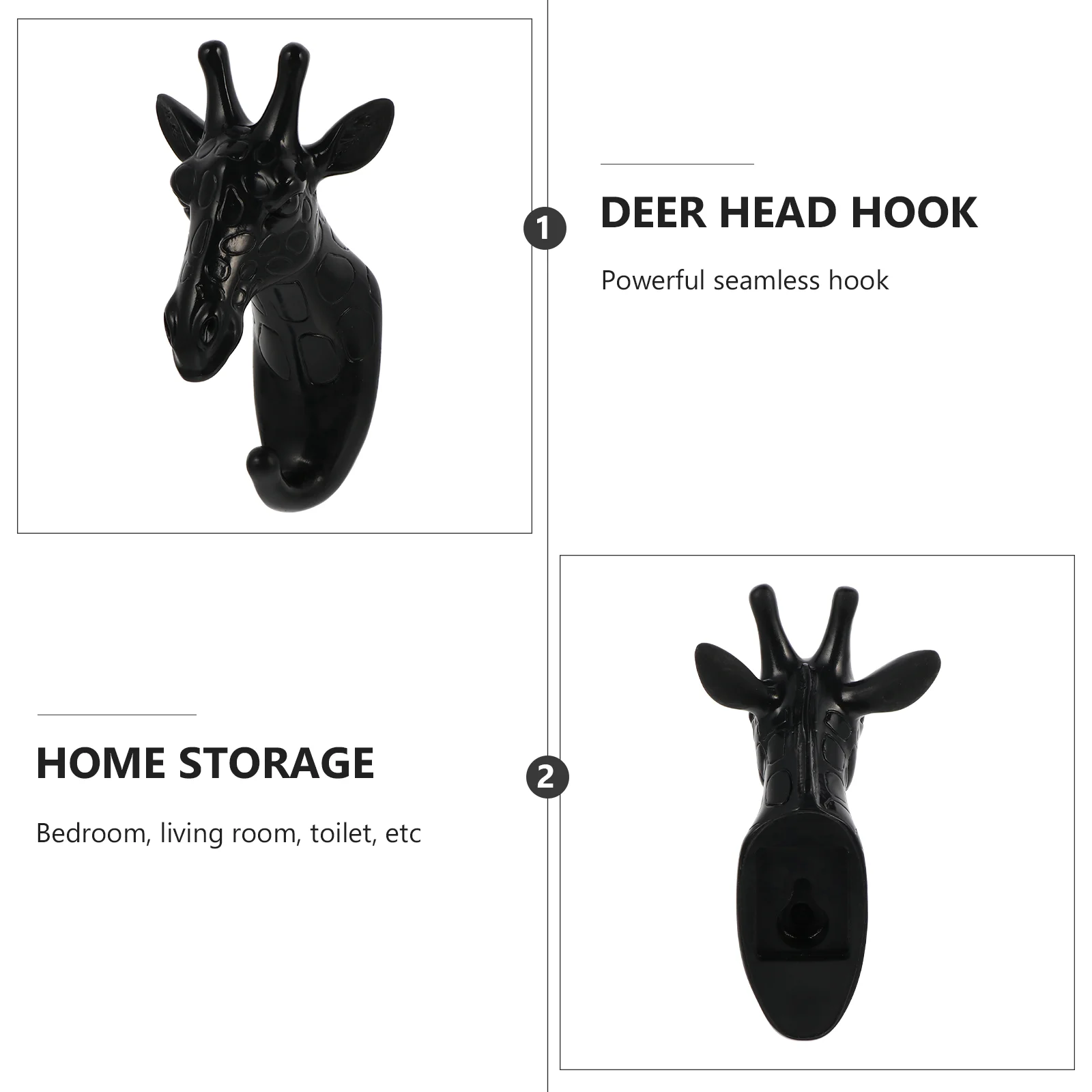Vintage Home Decor Giraffe Coat Hook Animal Retro Hooks Hat Decorative Wall Golden for