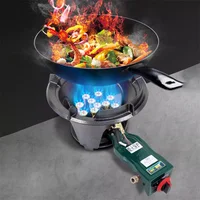 Commercial Wok Gas Burner Low Pressure Fierce Fire Stove Thickened Cast Iron Gas Cooktop Liquefied Natural Gas Single Stove 2