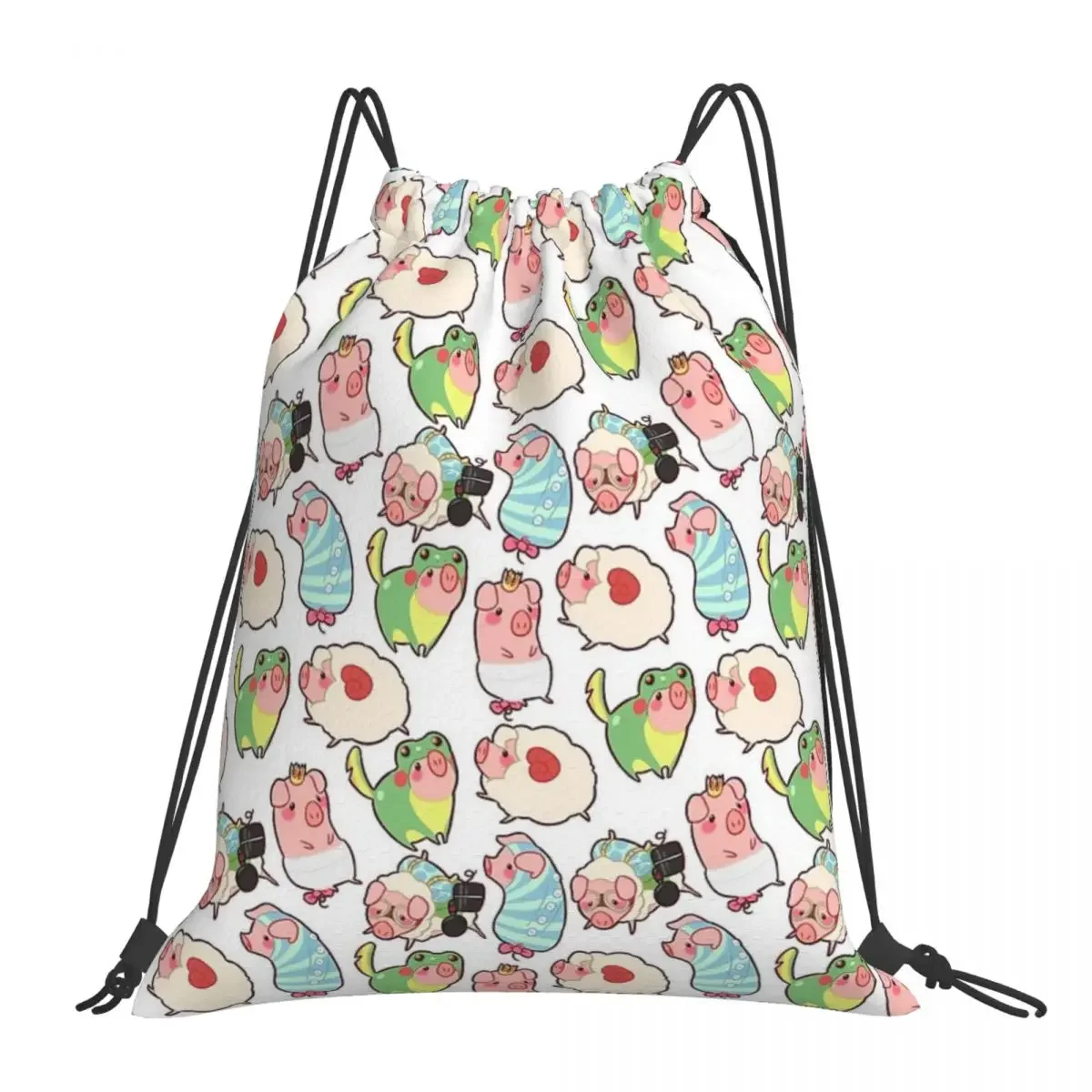 

Poogie Party Backpacks Fashion Portable Drawstring Bags Drawstring Bundle Pocket Sports Bag BookBag For Travel Students