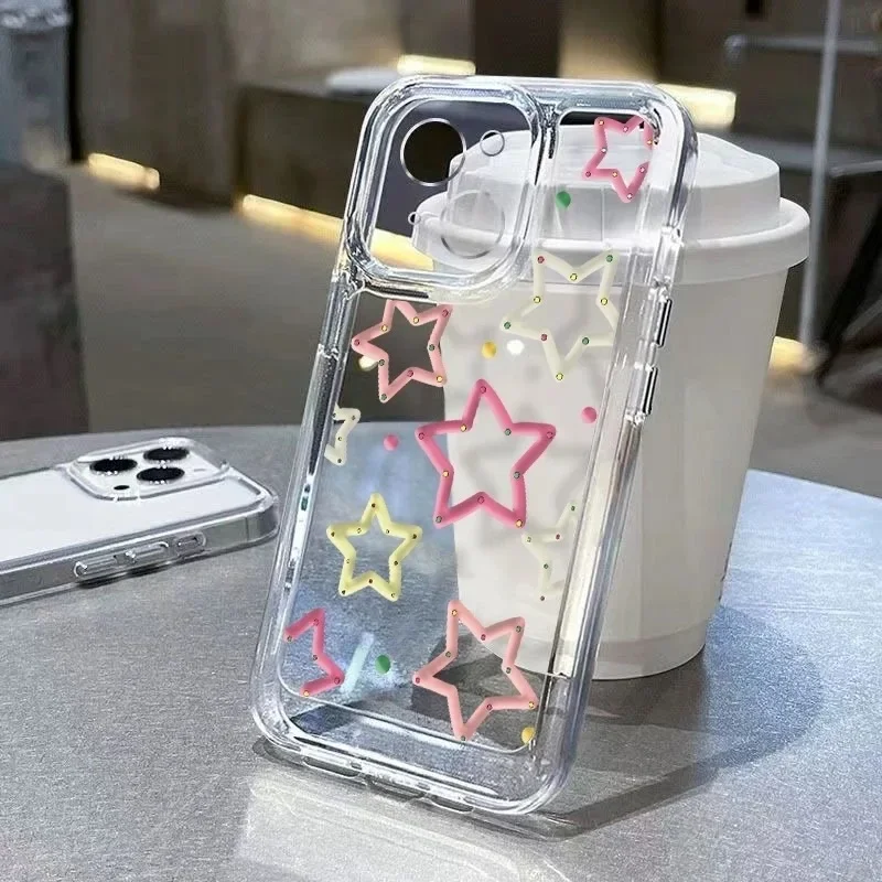 Charming Flash Star Pattern Soft Clear Phone Case