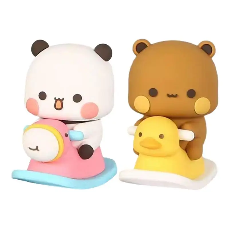 

Car Ornaments Cartoon Panda Automotive Ornaments animal Action Figurines Creative Car Charm Auto Interior Dashboard Decoration