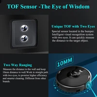 (Kod promocyjny: EU1040)Robot Odkurzający ABIR X8, Nawigacja Laserowa Lidar, 6500pa Mocy Ssącej, Mapa Wielopiętrowa, Lampa UV, Mycie na Mokro w Kształcie Y, Strefy Zabronione w Aplikacji,Czujnik Mądrości TOF 3