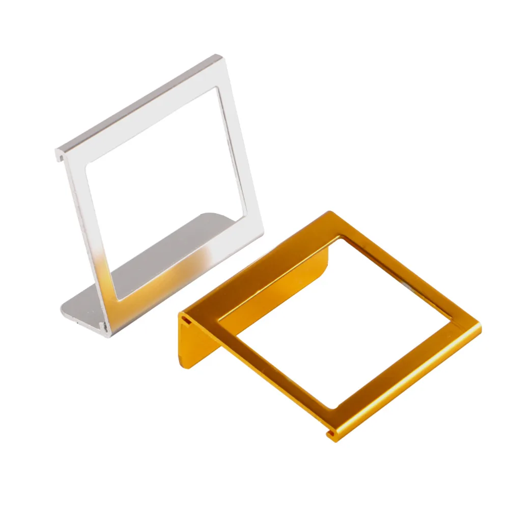 Porta Etichette 65*53Mm Per Elettrodomestici In Lega Di Alluminio Con Inserto In Argento Dorato