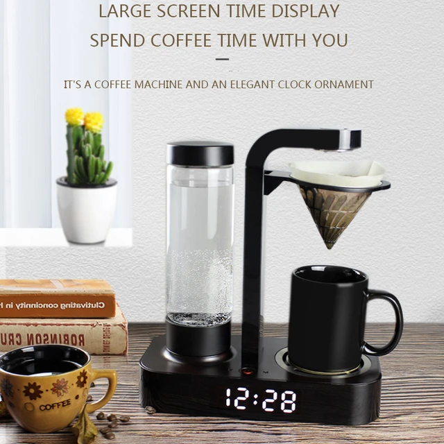 Cafetera de mano con reloj automático para el hogar, cafetera