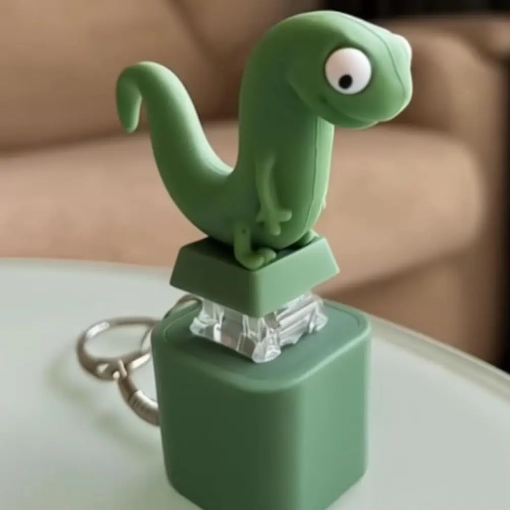 Rechargeable Keychain Compact Lizard Sound Keychain Lizard Button Keychain Funny For Stress Relief Gift Office Desk