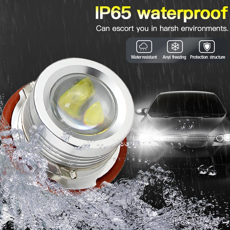 CANbus 오류 없는 LED 엔젤 아이즈 마커 전구, BMW E39 E53 E60 E61 E63 E64 E65 E66 E87 525i 530i xi 545i M5 용, 120w, 2 개