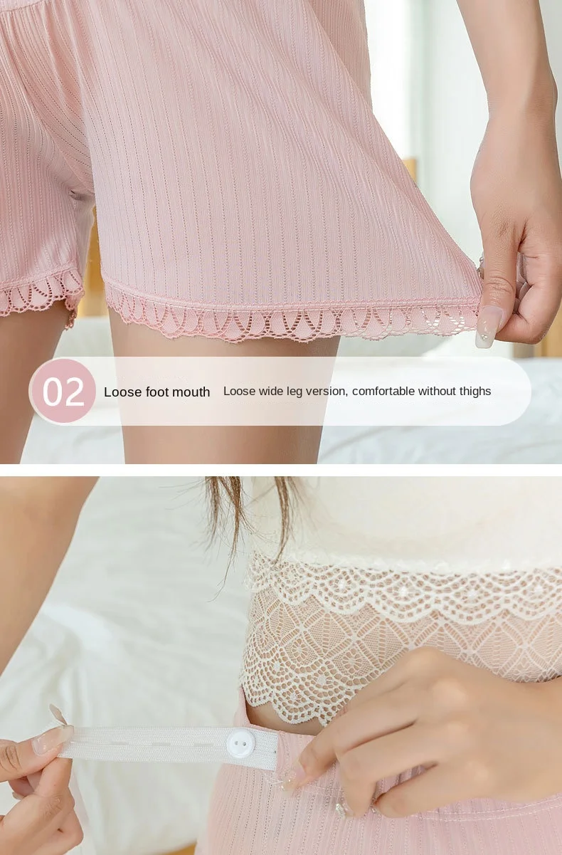 Maternity Leggings Summer Thin Can Be Worn Outside Large Size Maternity Wear Anti-light Maternity Safety Pants 5