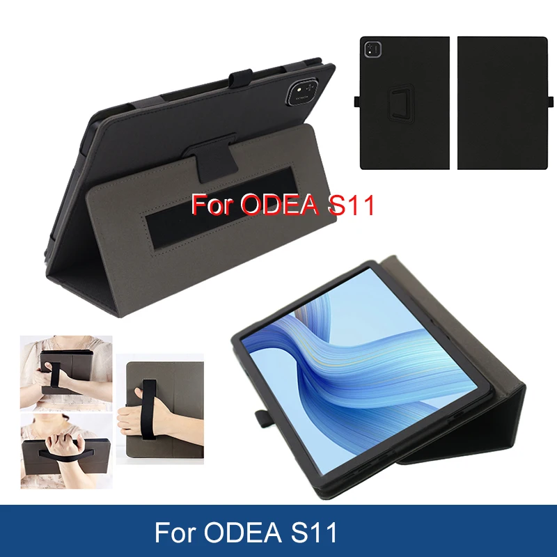 Premium PU Leather Magnetic Hand Strap and Case Cover