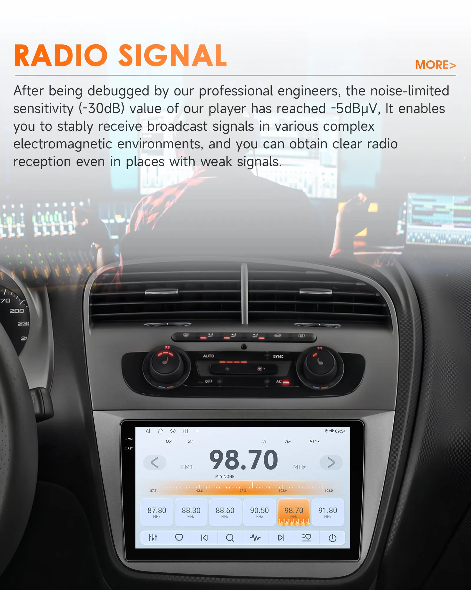Carplay Android 14 Autoradio für Seat Altea 2004–2015 Toledo 2004–2009 Multimedia von Snapdragon 6115 Auto-intelligenter Bildschirm – Detail 21