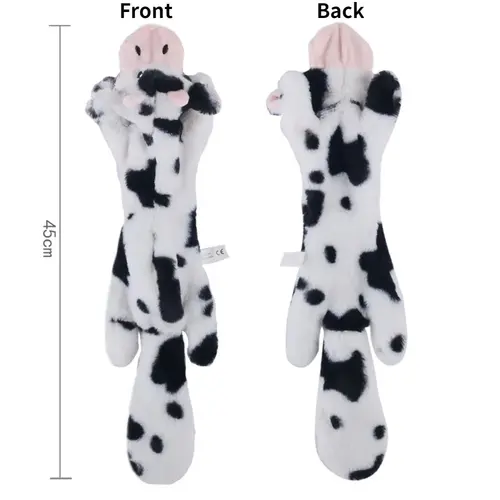 Funny Simulated Animal No Stuffing Dog Toy with Squeakers Durable Stuffingless Plush Squeaky Dog Chew Toy Crinkle Pet Squeak Toy - Image 19