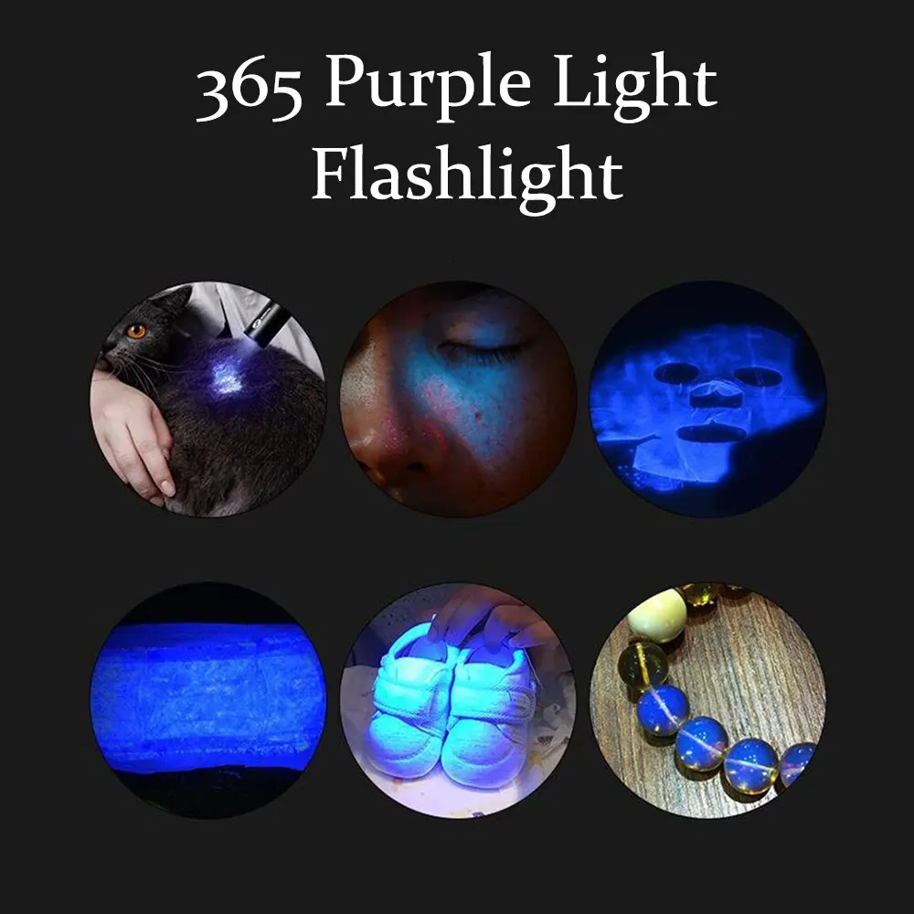 Pet Detection Light 1PC Cat Moss UV Fluorescent Black Mirror Fungus Detection Veterinary Professional Equipment