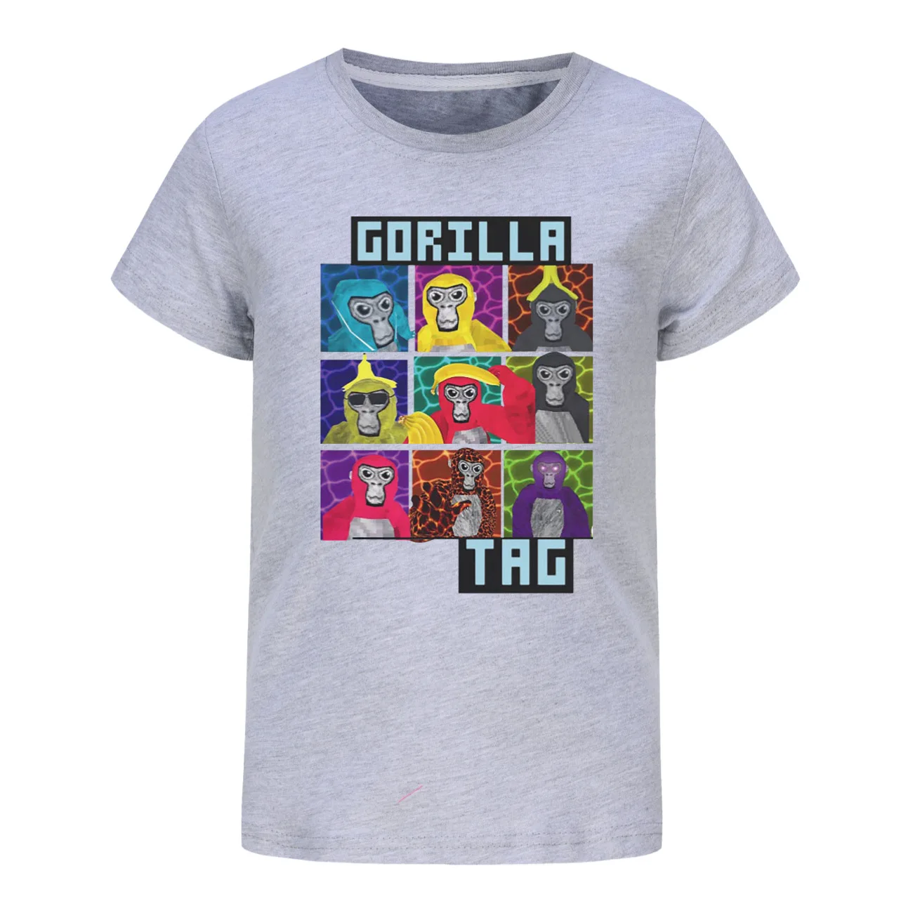 Game Gorilla Tag Tshirt Kids Cartoon Monkey Clothes Teenager Boy Short Sleeve Tops Baby Girls Casual Clothes Children Summer Tee 5